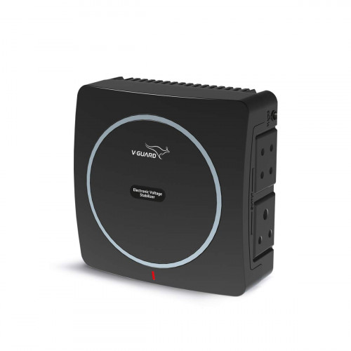 V-Guard Mini Crystal Voltage Stabilizer for up to 32 TV (90 – 290 V) (Black)