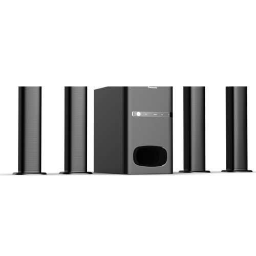 Panasonic SC-HT480GW-K 100 W, 4.1 ch Multimedia Speaker System with 2 Convertible Soundbar & Multi-Connectivity Option (Black)