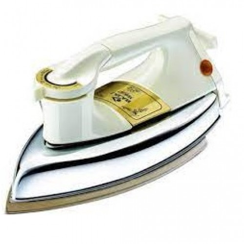 Bajaj DHX-9 1000W Heavy Weight Dry Iron with Advance Soleplate and Anti-bacterial German Coating Technology, Ivory